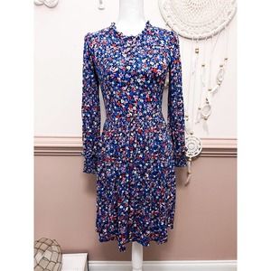 Draper James Boatneck Kitty Floral Knit Dress Size XS